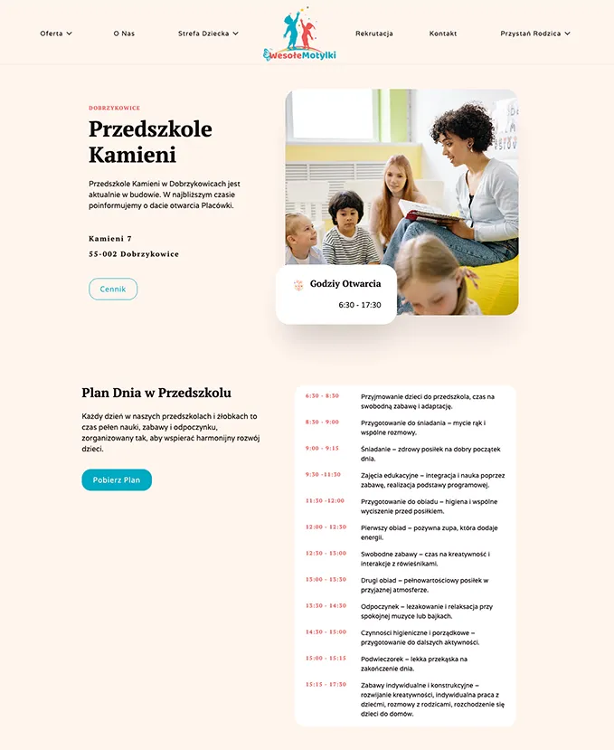 Product page in Wesole Motylki website